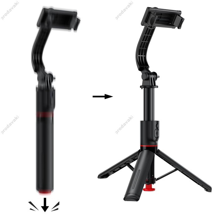 Монопод-трипод ACEFAST E42 selfie stick with automatic tripod 1.05m Black