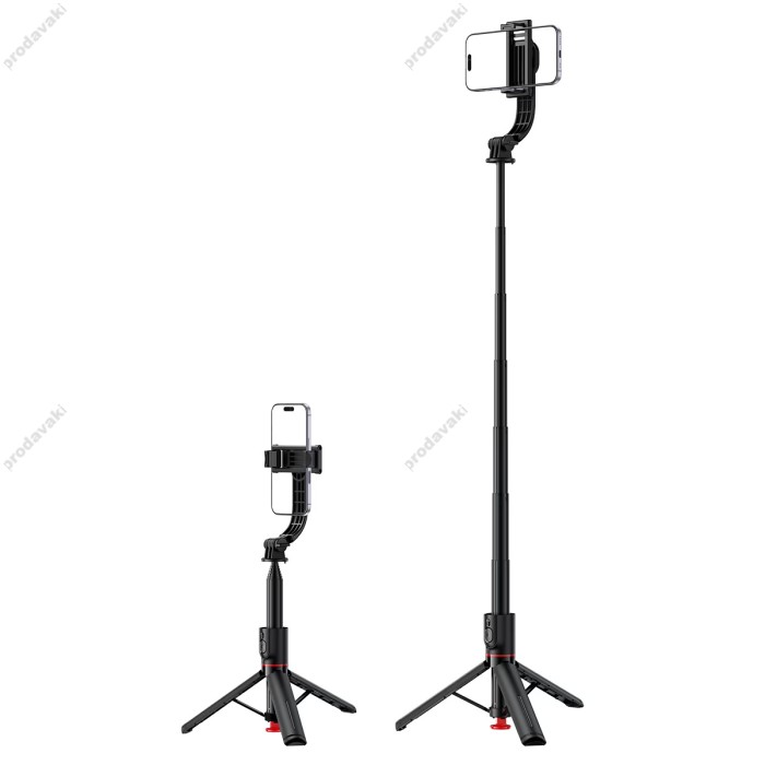 Монопод-трипод ACEFAST E42 selfie stick with automatic tripod 1.05m Black