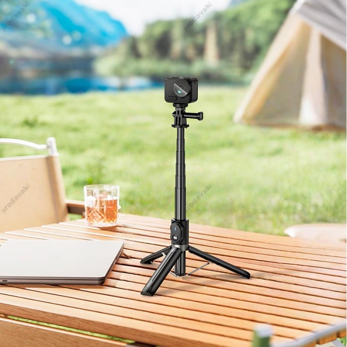 Монопод-трипод HOCO K101 SPrestigio multifunctional tripod 0.95m Black