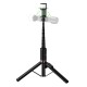 Монопод-трипод HOCO K34 Spring live broadcast holder with fill light 1.36m Black