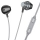 Дротові навушники Hoco M125 Smart metal universal earphones with microphone 3.5mm Metal-grey