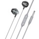 Дротові навушники Hoco M125 Smart metal universal earphones with microphone 3.5mm Metal-grey