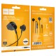 Дротові навушники Hoco M125 Smart metal universal earphones with microphone 3.5mm Black