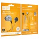 Дротові навушники Hoco M125 Smart metal universal earphones with microphone 3.5mm Metal-grey