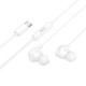 Дротові навушники HOCO M117 Victory universal digital earphones with mic Type-C White