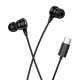 Дротові навушники HOCO M116 Benevolent universal digital earphones with microphone Type-C Black