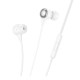 Дротові навушники HOCO M116 Benevolent universal digital earphones with microphone 3.5mm White