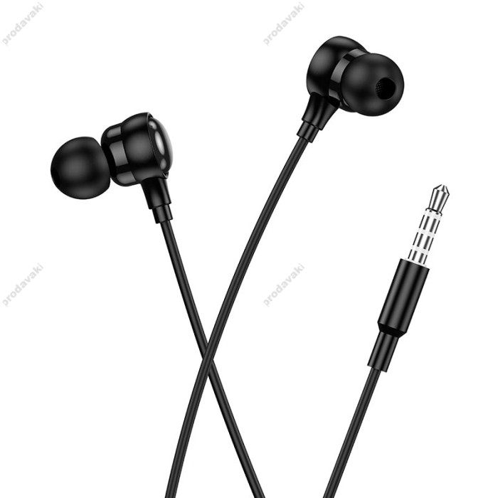 Дротові навушники HOCO M116 Benevolent universal digital earphones with microphone 3.5mm Black