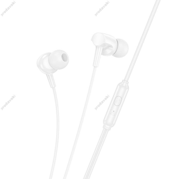 Дротові навушники HOCO M112 Story universal earphones with microphone 3.5mm White