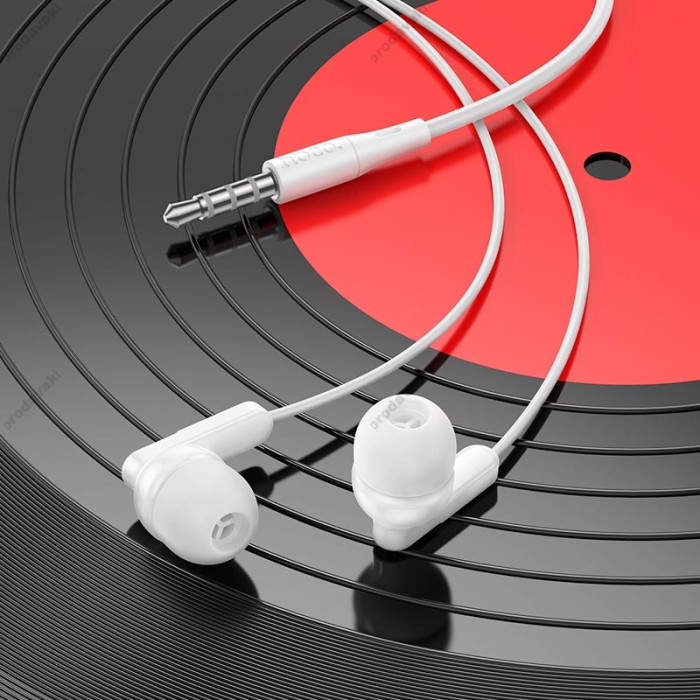 Дротові навушники HOCO M121 Bright universal earphones with microphone 3.5mm White