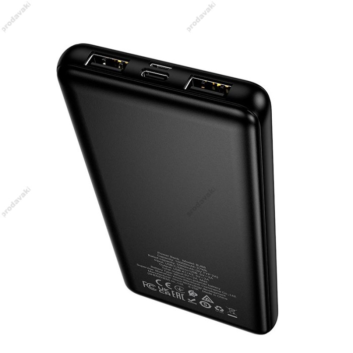 Повербанк портативний акумулятор Power bank BOROFONE BJ88 Clever 10000 mAh Black