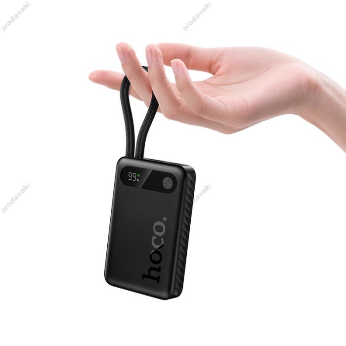 Повербанк портативний акумулятор Power Bank Hoco J171 Edge 22.5W 10000 mAh Black