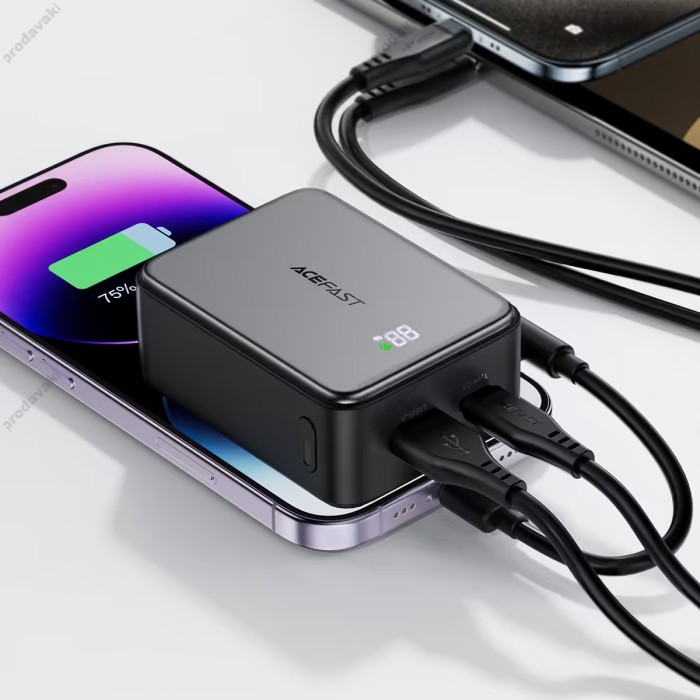 Повербанк портативний акумулятор Power bank ACEFAST M28 PD fast charging 22.5W 10000 mAh Black