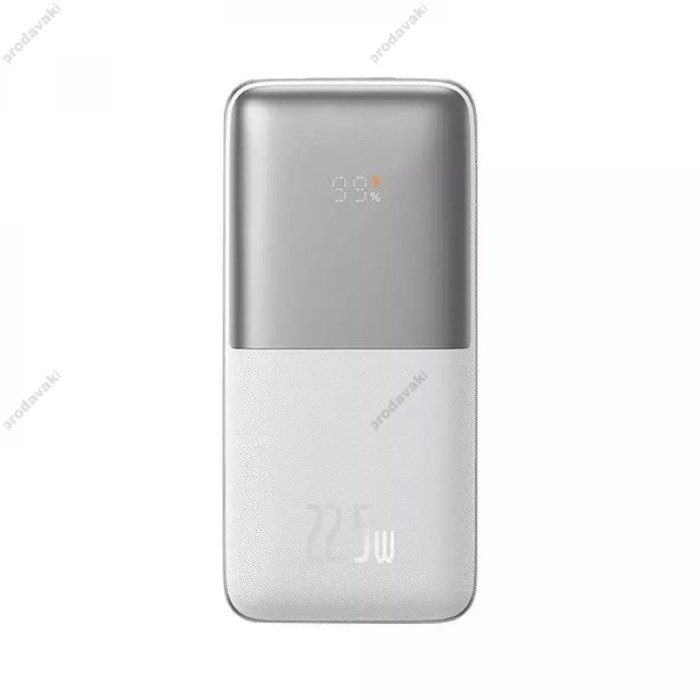 Повербанк портативний акумулятор Power bank Baseus Bipow Pro Digital Display 22.5W 10000 mAh White PPBD040002