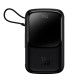 Повербанк портативний акумулятор Power bank Baseus Qpow Pro Digital Display (Lightning Cable) 20W 10000 mAh Black PPQD020001
