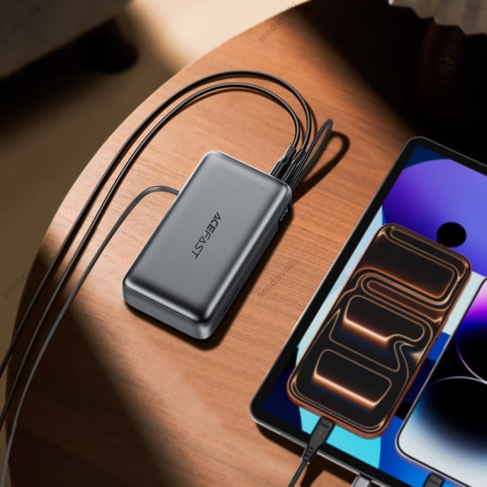 Повербанк портативний акумулятор Power bank ACEFAST M34 PD fast charging 45W 20000 mAh Grey