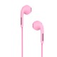 Дротові навушники HOCO M39 Rhyme sound earphones with microphone Pink
