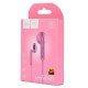 Дротові навушники HOCO M39 Rhyme sound earphones with microphone Pink