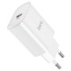 Мережевий зарядний пристрій HOCO N14 Smart single port Type-C to Lightning 20W White