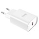 Мережевий зарядний пристрій HOCO N14 Smart single port Type-C to Lightning 20W White