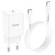 Мережевий зарядний пристрій HOCO N27 Innovative Type-C Cable 20W White