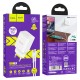 Мережевий зарядний пристрій HOCO N27 Innovative Type-C Cable 20W White