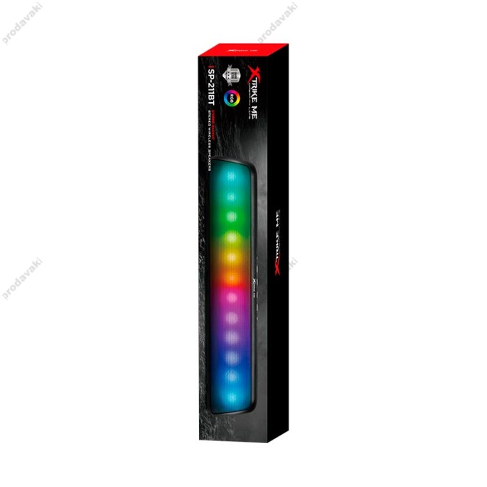 Комп'ютерна колонка XTRIKE ME SP-211BT Wireless Speaker RGB 10W Black