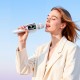 Портативна колонка-мікрофон HOCO L24 Shine karaoke microphone BT5.4, USB/TF/AUX RGB BT 5.4 White