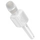 Портативна колонка-мікрофон HOCO L24 Shine karaoke microphone BT5.4, USB/TF/AUX RGB BT 5.4 White