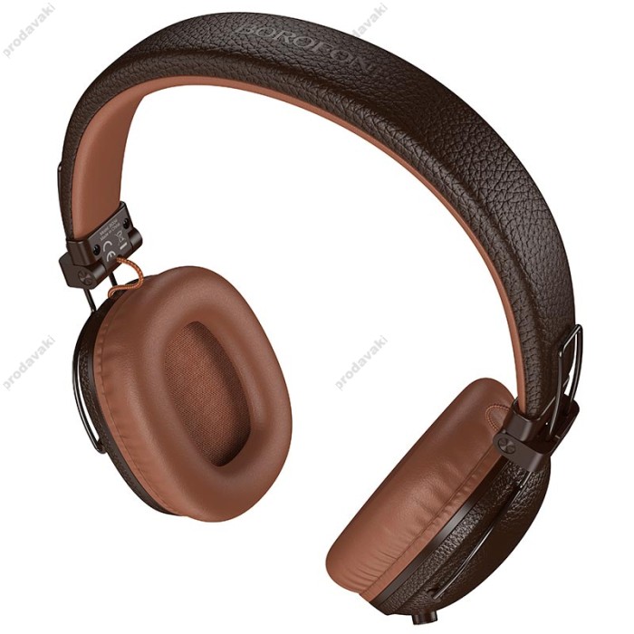 Бездротові Bluetooth навушники BOROFONE BO34 Suenos headset BT 5.4 Brown