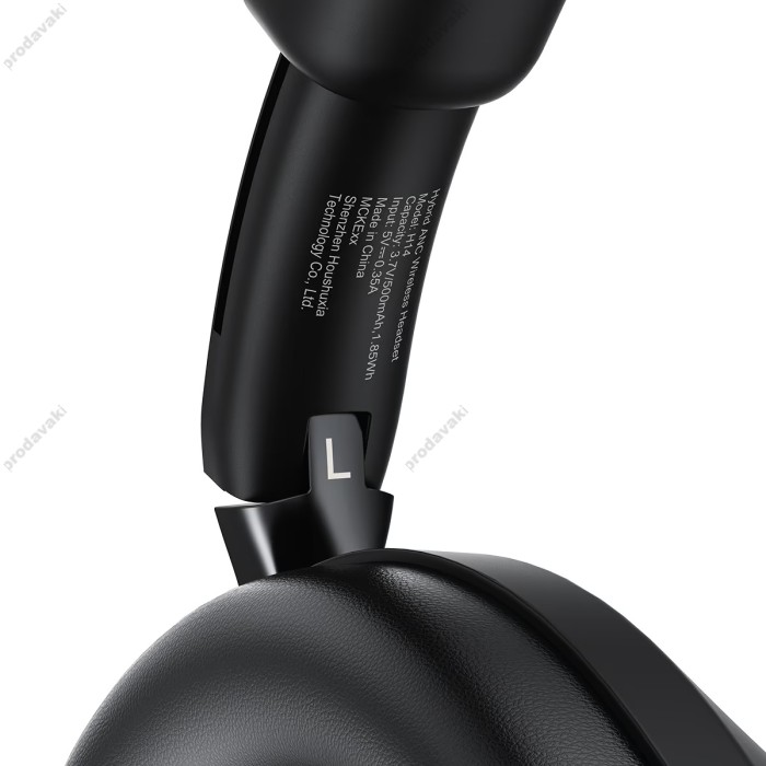 Бездротові Bluetooth навушники ACEFAST H14 hybrid ANC wireless headset BT 6.0 Black