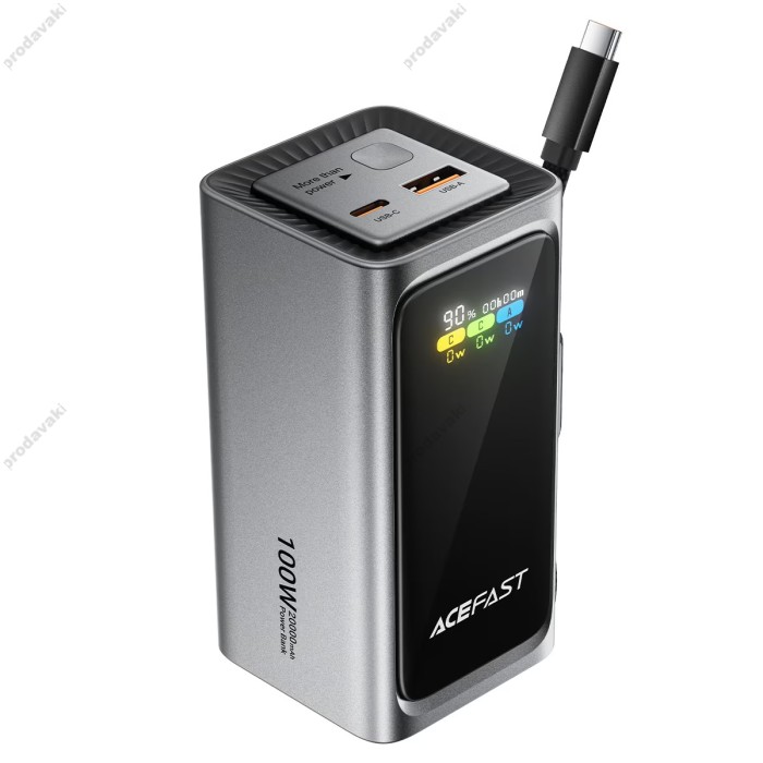 Повербанк портативний акумулятор Power bank ACEFAST M33 Fast Charging 20000 mAh 100W Black