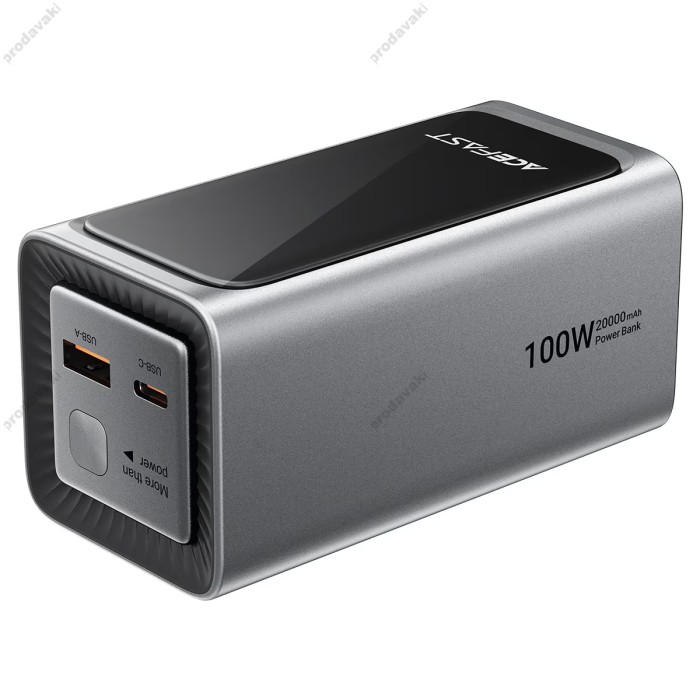 Повербанк портативний акумулятор Power bank ACEFAST M33 Fast Charging 20000 mAh 100W Black