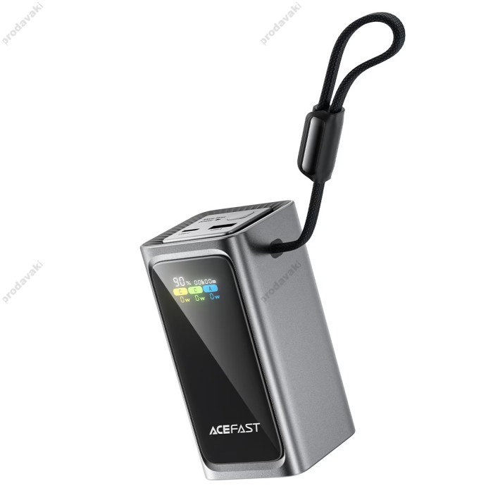 Повербанк портативний акумулятор Power bank ACEFAST M33 Fast Charging 20000 mAh 100W Black