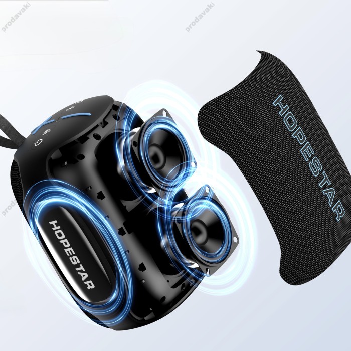 Портативна колонка Bluetooth Hopestar H72 60W Black
