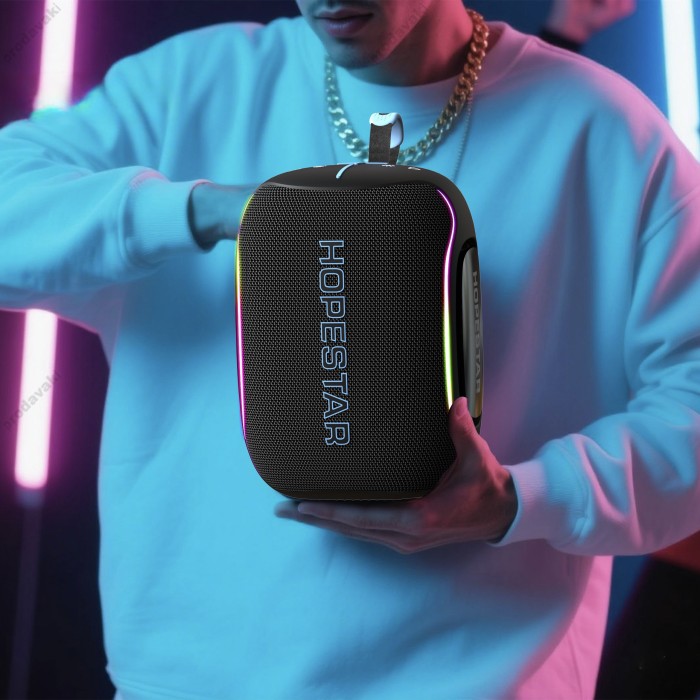 Портативна колонка Bluetooth Hopestar H72 60W Black