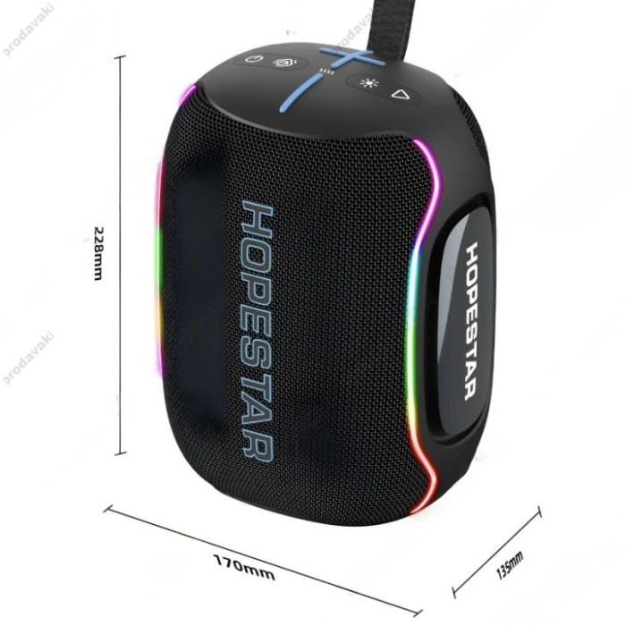 Портативна колонка Bluetooth Hopestar H72 60W Black