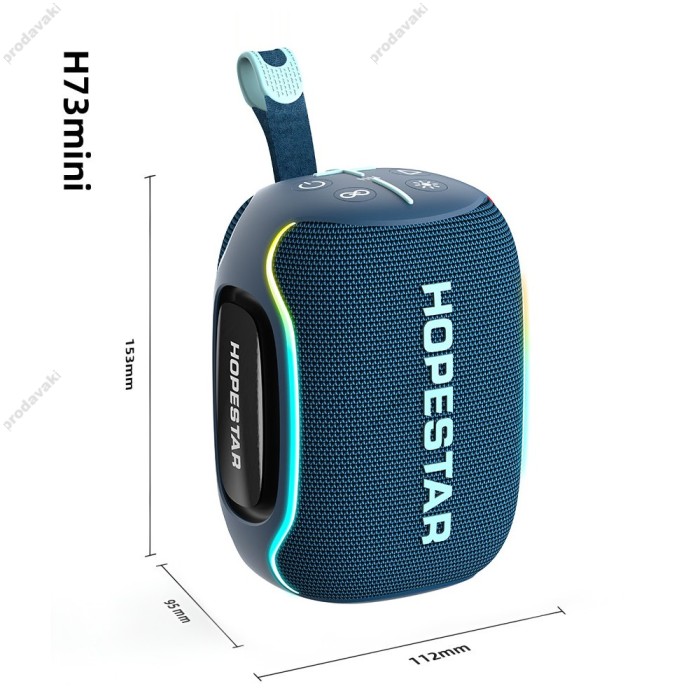 Портативна колонка Bluetooth Hopestar H73 mini 15W Blue