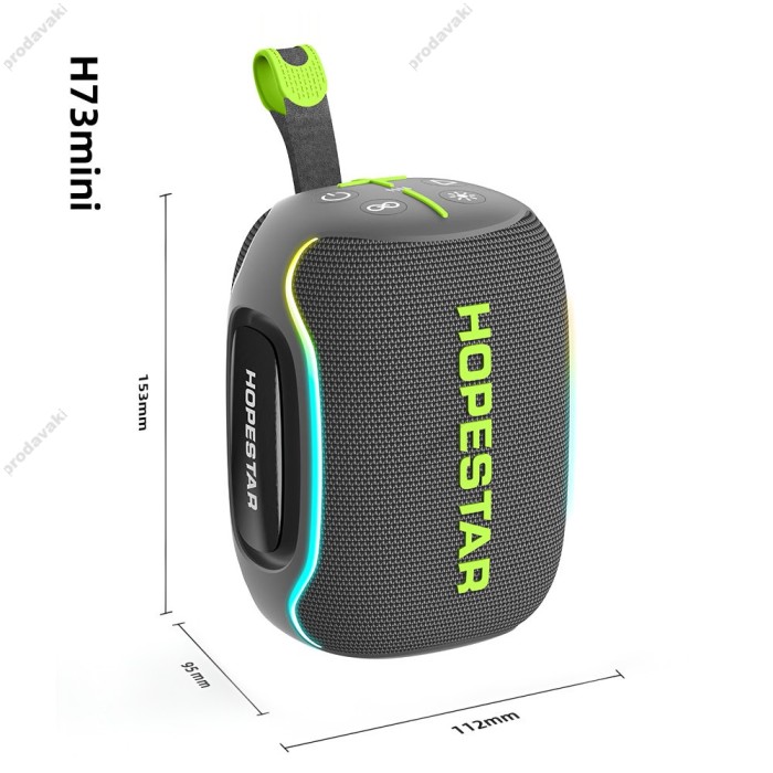 Портативна колонка Bluetooth Hopestar H73 mini 15W Grey