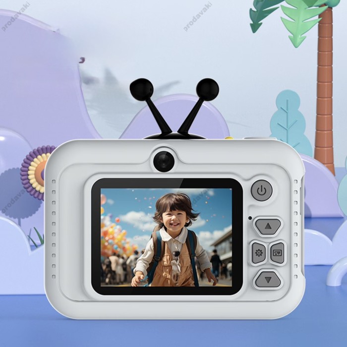 Дитяча фото/відео камера Children'S fun Camera X14 Light Grey