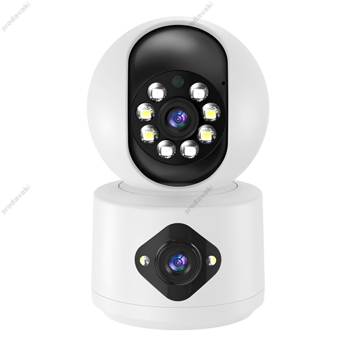 Камера відеоспостереження XO CR07 EU Supreme Pixel Dual Camera 2.4G WS WiFi + BT White