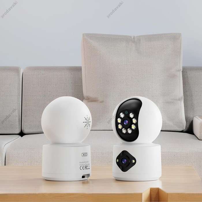 Камера відеоспостереження XO CR07 EU Supreme Pixel Dual Camera 2.4G WS WiFi + BT White