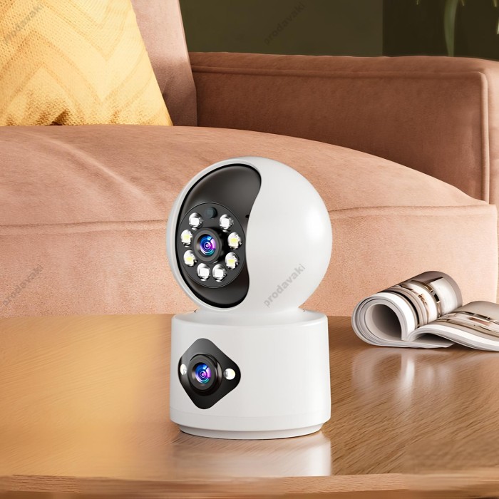 Камера відеоспостереження XO CR07 EU Supreme Pixel Dual Camera 2.4G WS WiFi + BT White
