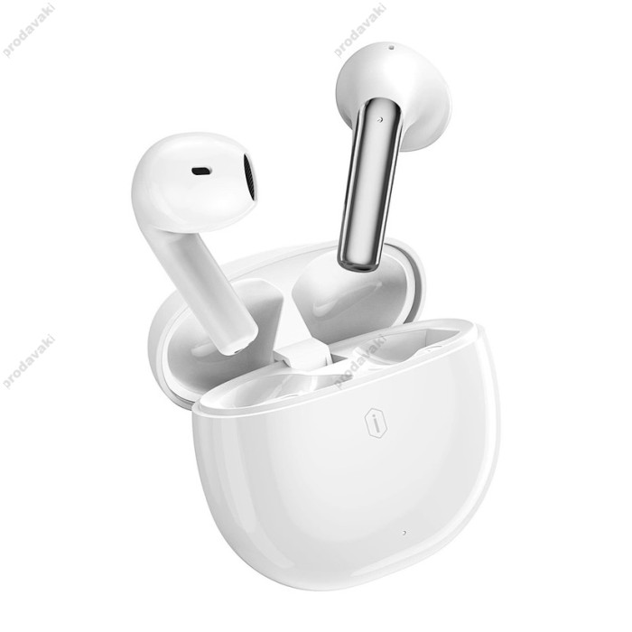 Бездротові навушники Bluetooth WiWU T31 Earbuds ENC True Wireless BT 5.3 White