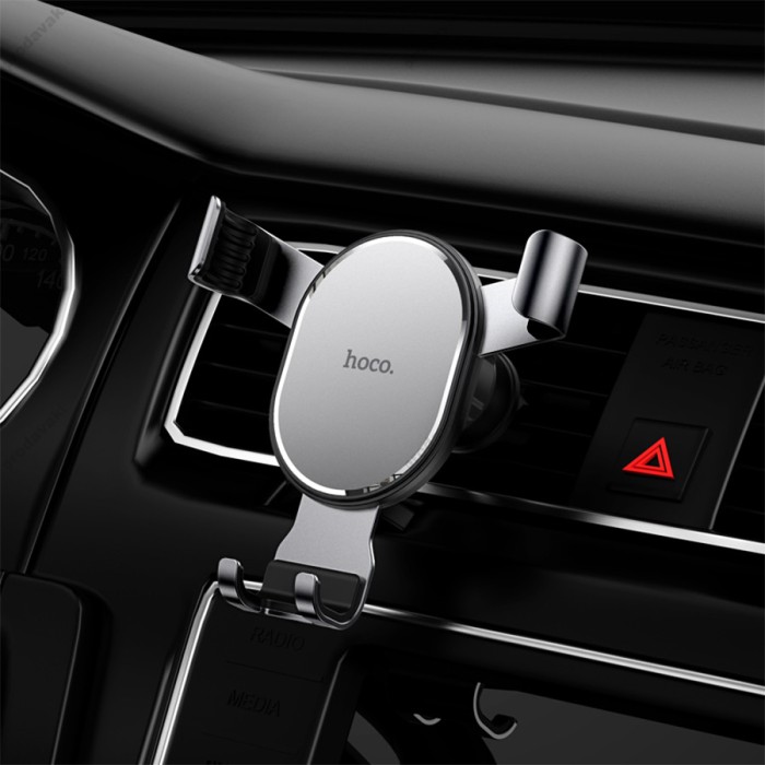 Автомобільний тримач Hoco CA56 Plus Armor metal gravity Car holder Black
