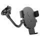 Автомобільний тримач Hoco H20 Mighty one-button car holder (windshield) Black