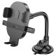 Автомобільний тримач Hoco H20 Mighty one-button car holder (windshield) Black