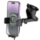 Автомобільний тримач із бездротовою зарядкою Hoco HW32 Crown push-type wireless Black