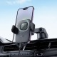 Автомобільний тримач із бездротовою зарядкою Hoco HW32 Crown push-type wireless Black