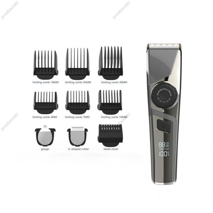Машинка для стрижки волосся XO CF16 Silent Hair Clipper grey